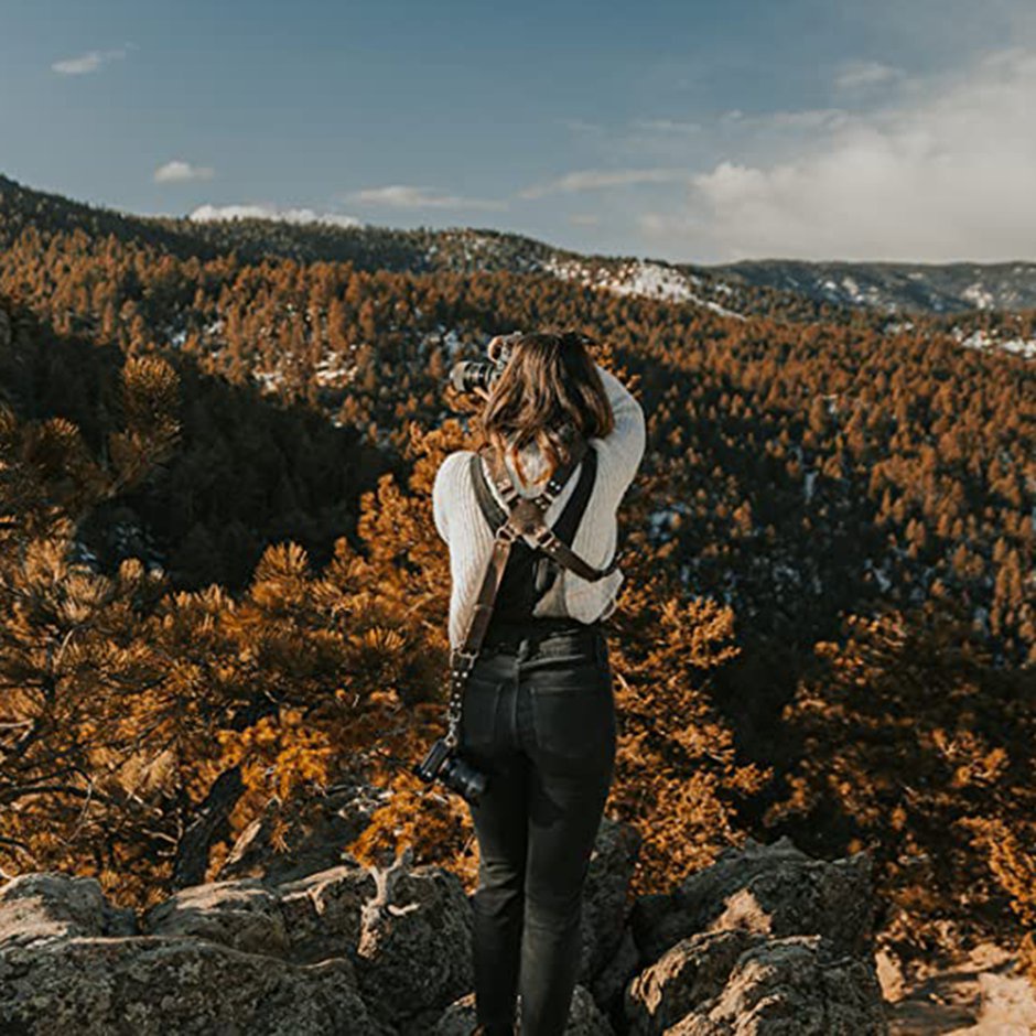 Phụ kiện dây đeo camera cho dây da hai camera hai camera