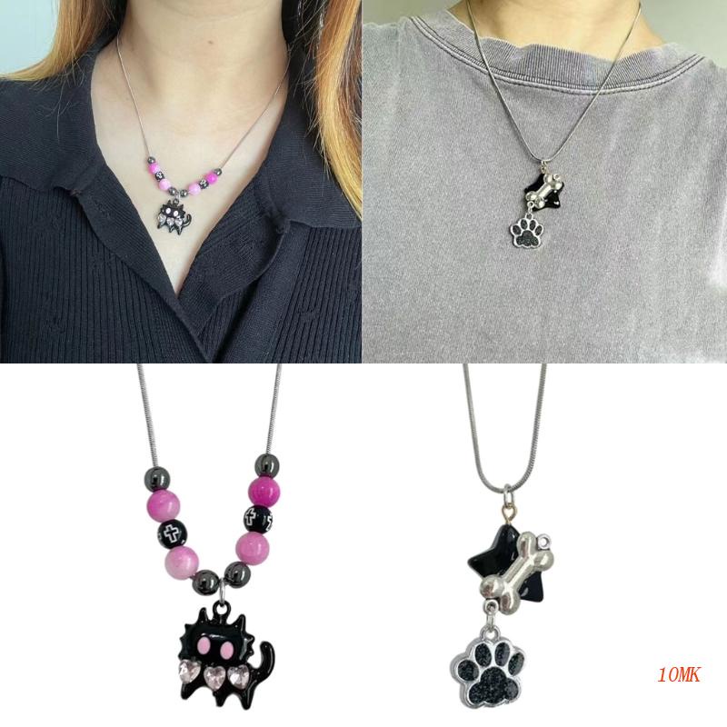 Vòng cổ Mặt Hình Chân Mèo Dễ Thương