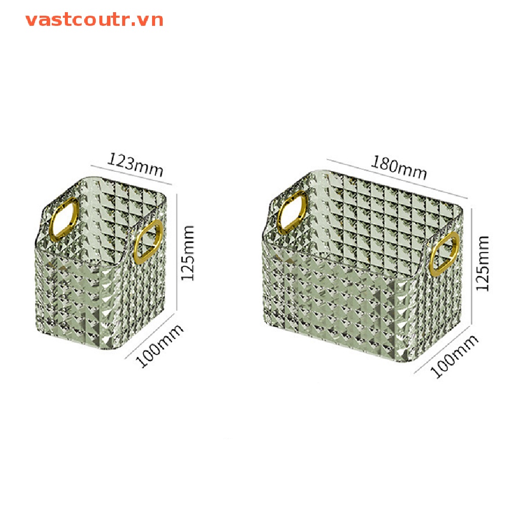 Hộp Đựng Đồ Trang Điểm / Mỹ Phẩm Để Bàn Trong Suốt