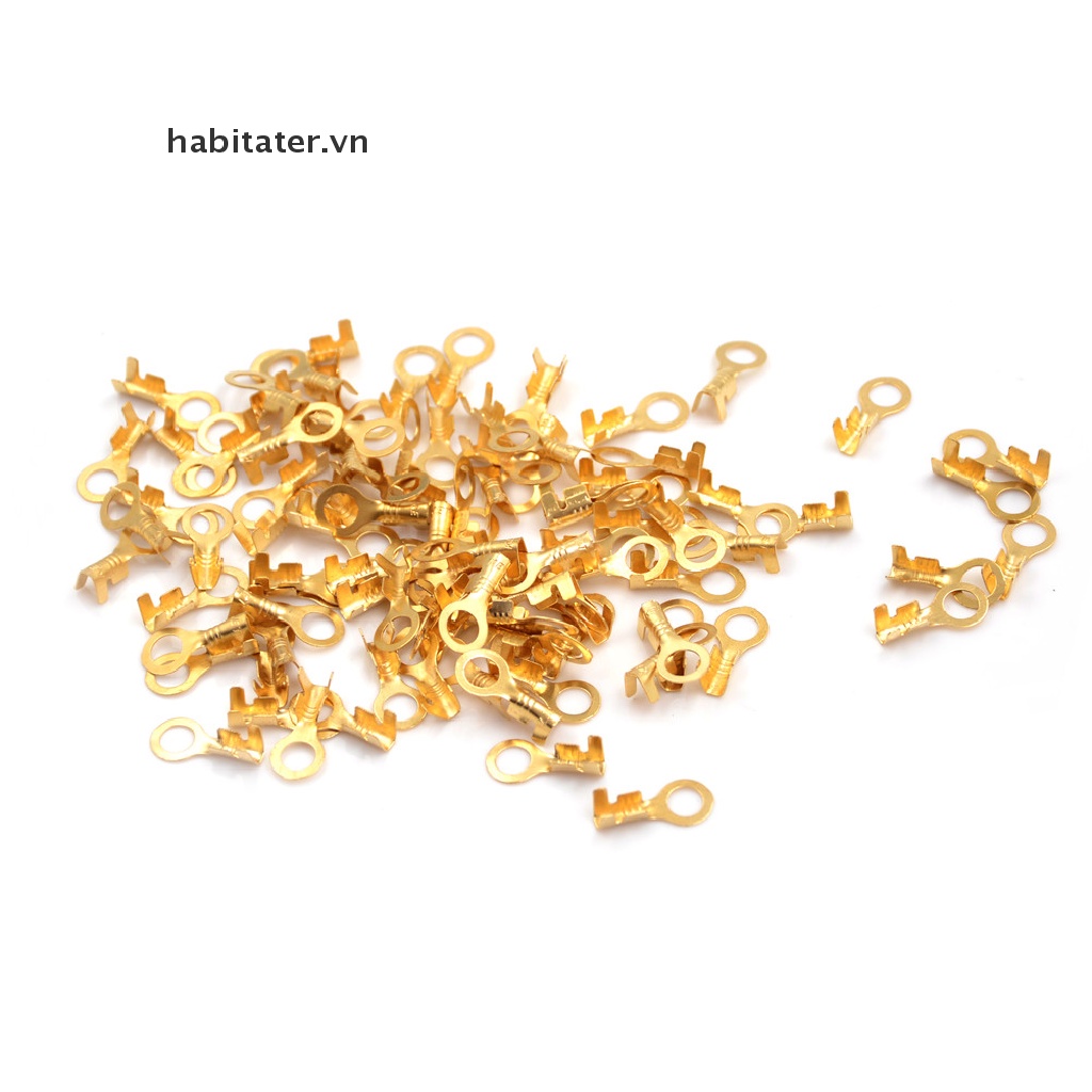 Set 100 Đầu Nối Dây Điện Mạ Vàng 5.2mm Chất Lượng Cao