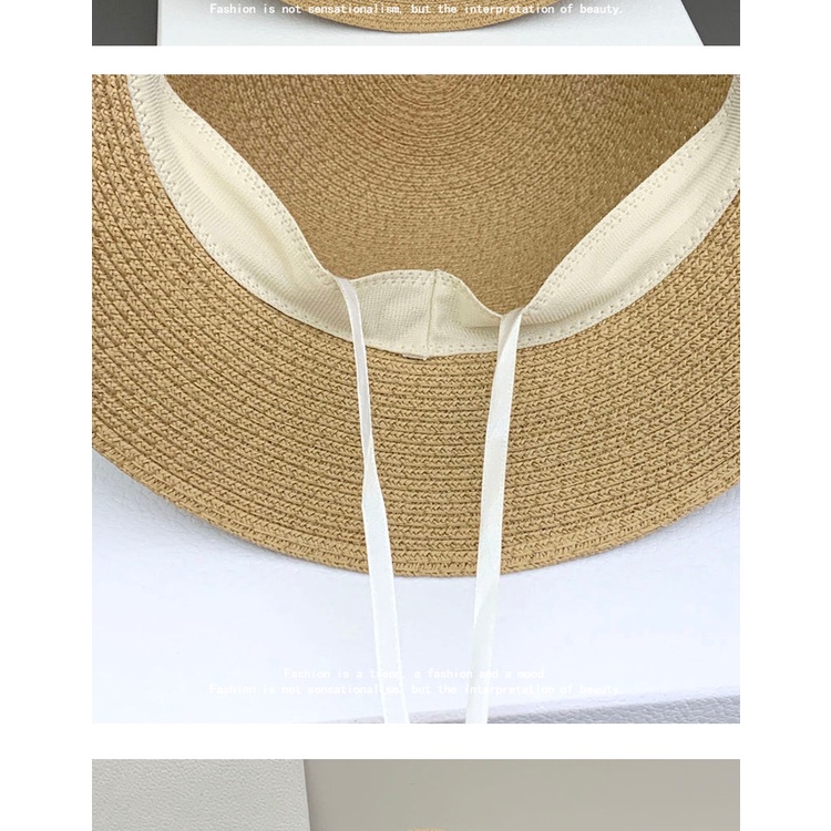 Mũ Cói Rộng Vành Chống Nắng Chống Tia Cực Tím Gấp Gọn Được Thời Trang Mùa Hè Phong Cách Hàn Quốc Cho Nữ