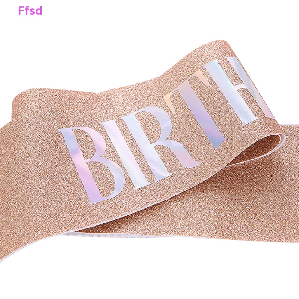 Dây Ruy Băng Đeo Chéo In Chữ 10th 18st 20th 30th 40th Dùng Làm Quà Tặng Sinh Nhật