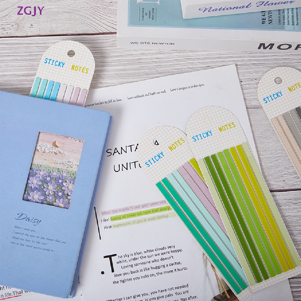 Set 160 Miếng Dán Ghi Chú Màu Macaron Trong Suốt Siêu Mỏng Tiện Dụng Cho Học Sinh / Văn Phòng Mới