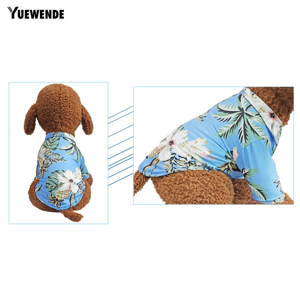 Áo Đi Biển Hawaii Hình Cây Dừa Dễ Thương Cho Cún Cưng