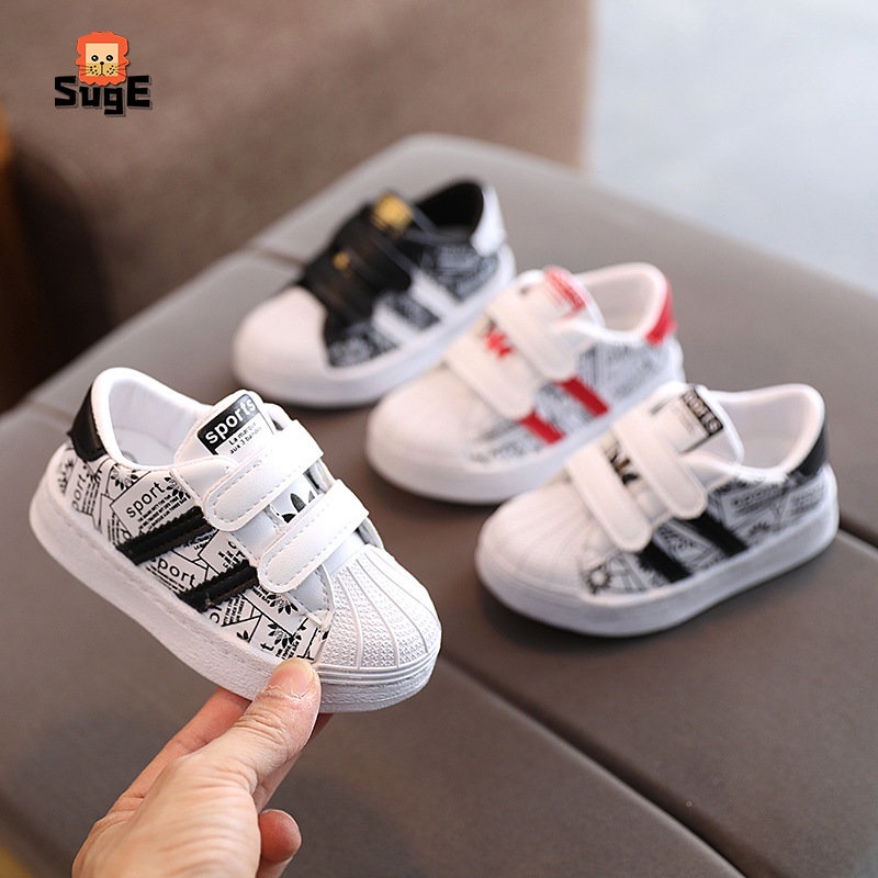 SUGE Giày Thể Thao 2 Sọc Chống Trượt Thời Trang Mùa Xuân Cho Bé