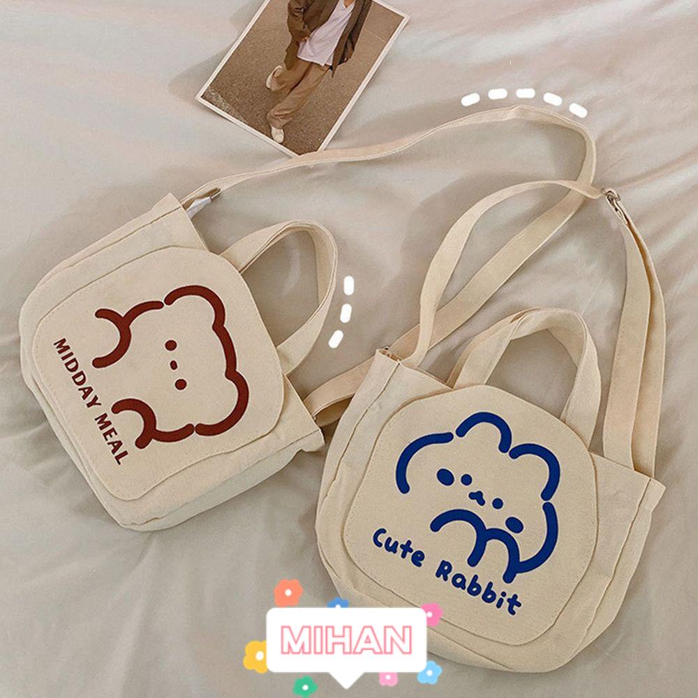 Túi Tote Đeo Vai In Hoạt Hình Dễ Thương MIHAN1