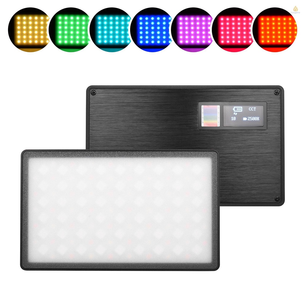 ANDOER Đèn LED Mini 360600 Bóng Chuyên Dụng Chất Lượng Cao° Toàn Bộ Đèn Bỏ Túi 8W 2500-8500K 0-100% CRI97 + Với Pin 12 Hiệu Ứng 1 / 4-inch 4400mAh