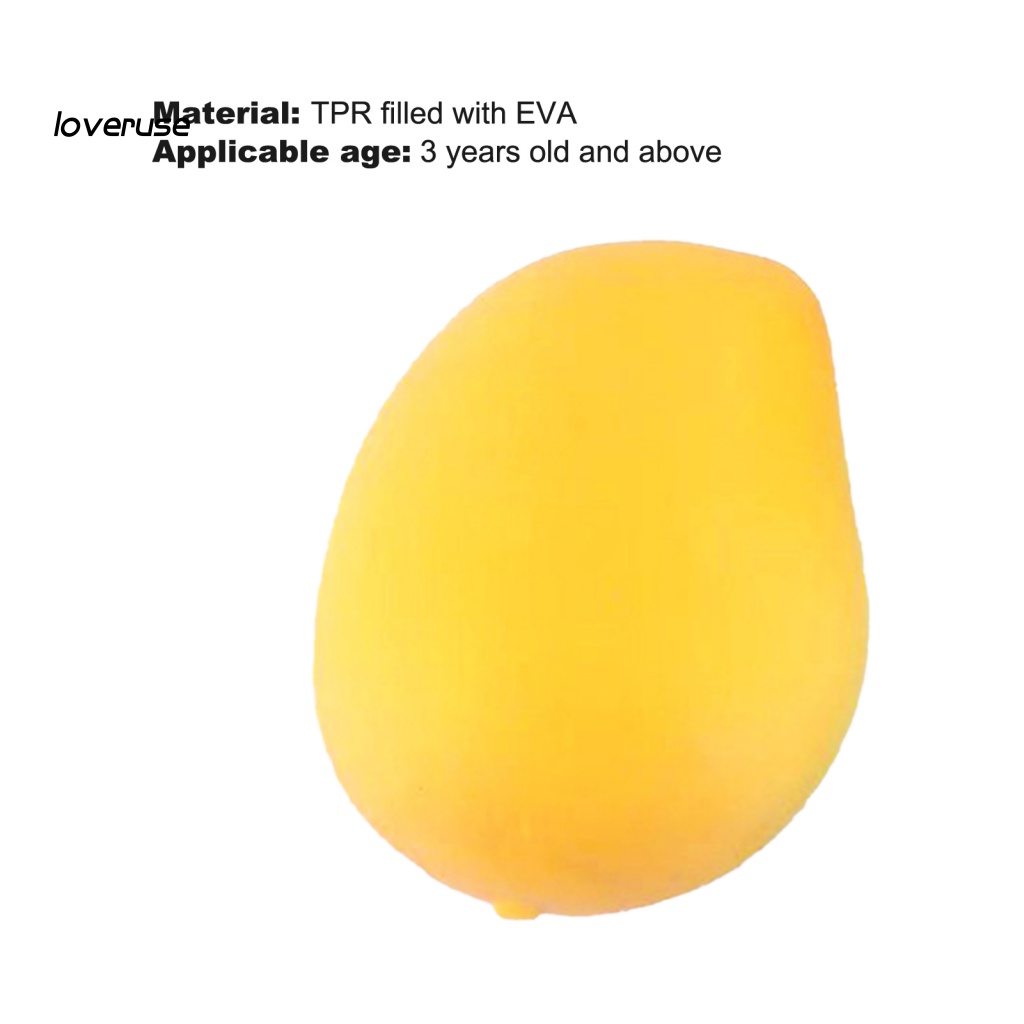 Đồ Chơi Bóp Hình Trái Cây Bằng Nhựa Mềm Siêu Nhẹ Giải Tỏa Căng Thẳng