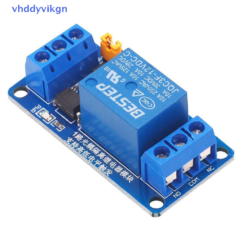 Mô Đun Rơ Le 1 Kênh VHDD 3.3V 5V 12V 24V Kích Hoạt Mức Cao Và Thấp