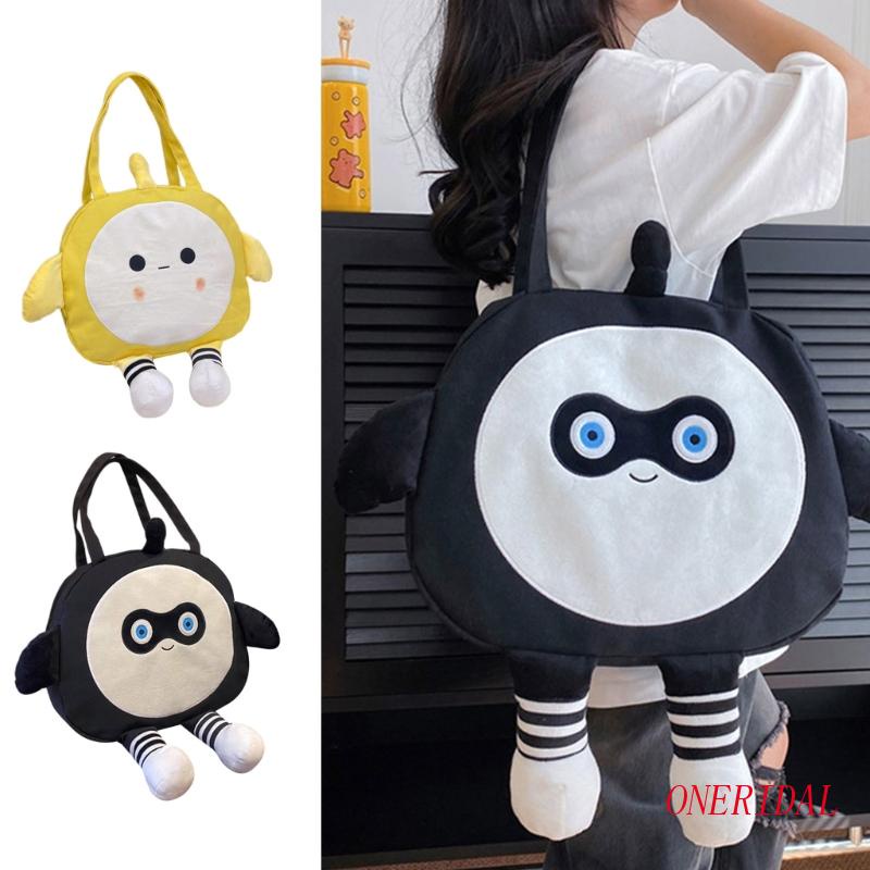 Túi Xách Canvas Cỡ Lớn In Họa Tiết Hoạt Hình Cho Nữ