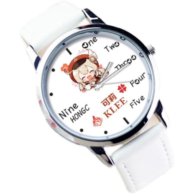 ★Genshin Impact★Đồng Hồ Kim Loại Chống Thấm Nước Klee & Zhongli & Kazuha