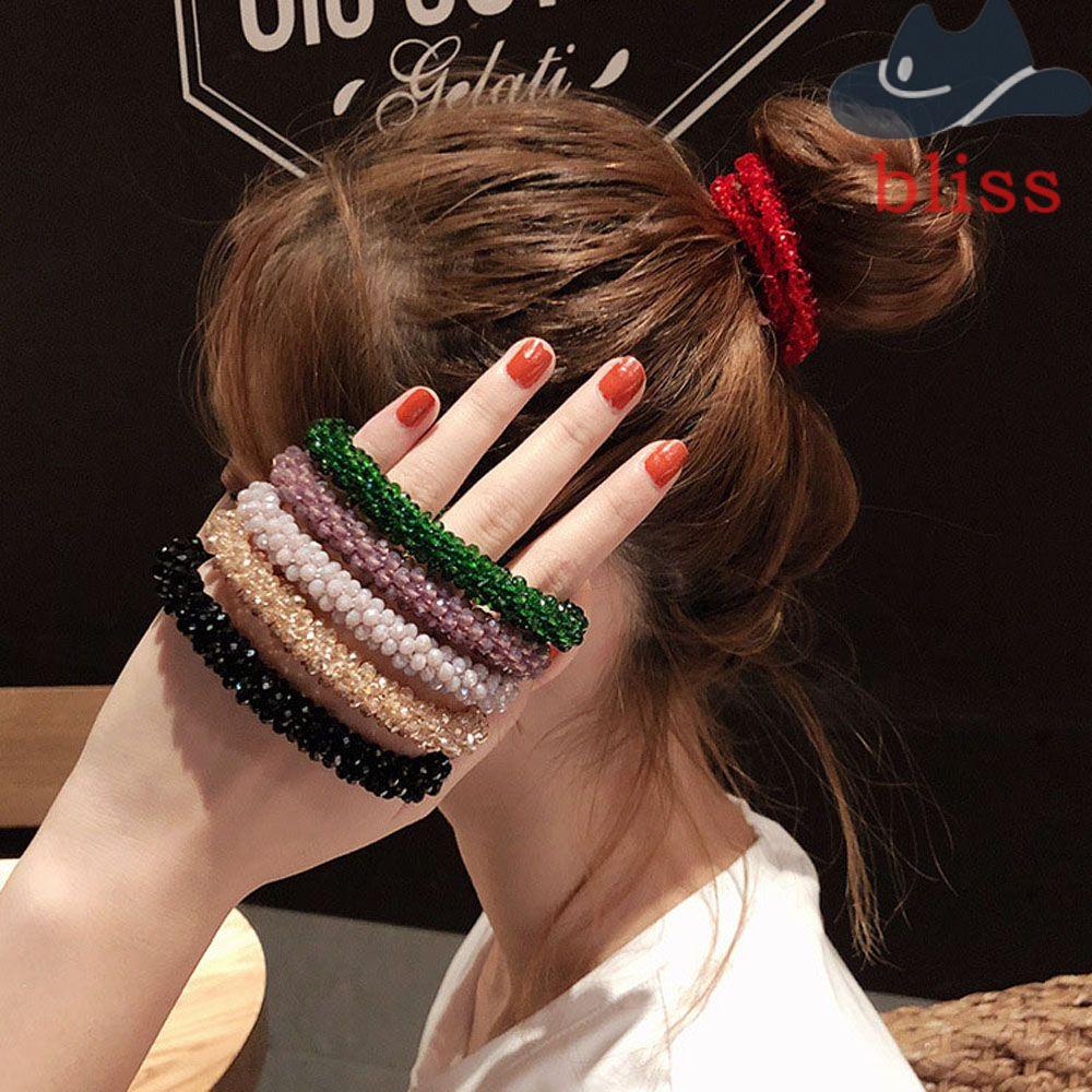 Dây Cột Tóc Co Giãn Ngọt Ngào|Giá Đỡ Đuôi Ngựa Thời Trang Cho Nữ Sinh