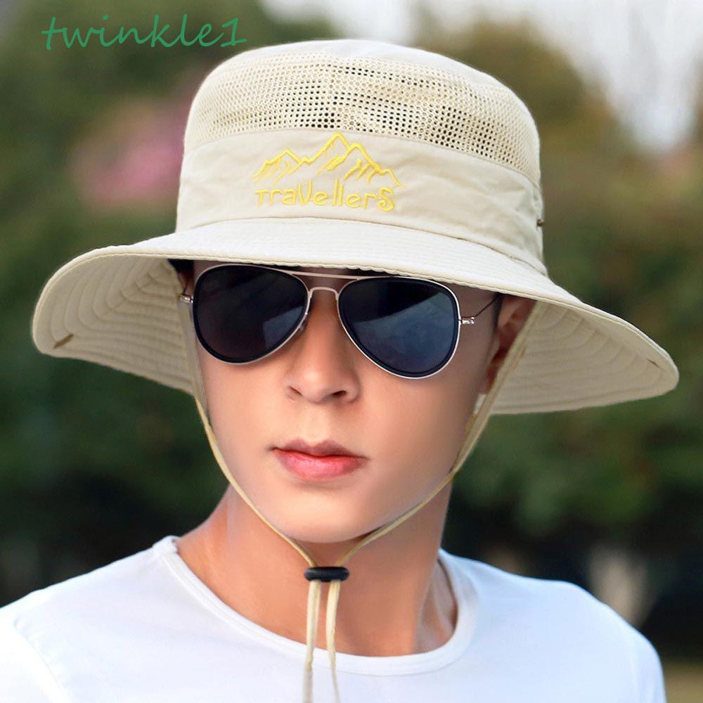 Mũ Tai Bèo Cotton Chống Nắng Ngoài Trời Điều Chỉnh Được Hợp Thời Trang Mùa Hè Cho Nam