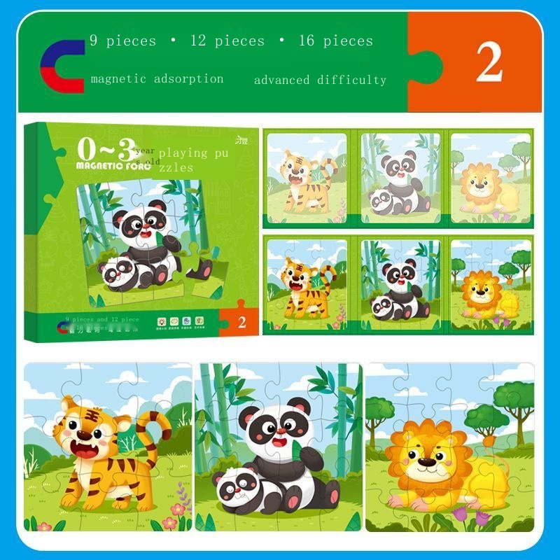 Bộ Đồ Chơi Xếp Hình Nam Châm Giáo Dục Sớm Cho Bé Mẫu Giáo 2346 Tuổi