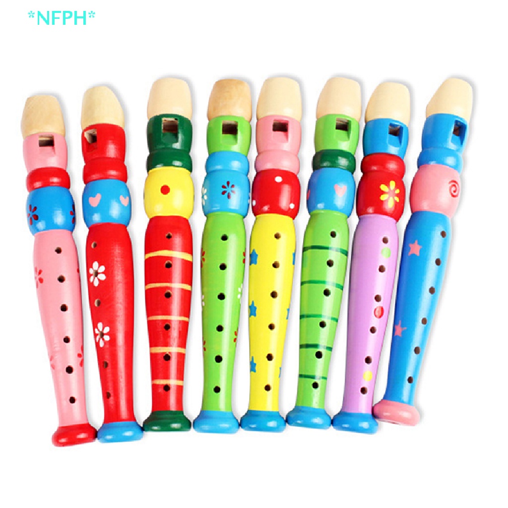 Nhạc Cụ Sáo Gỗ Ngắn Vui Nhộn Cho Bé Mới