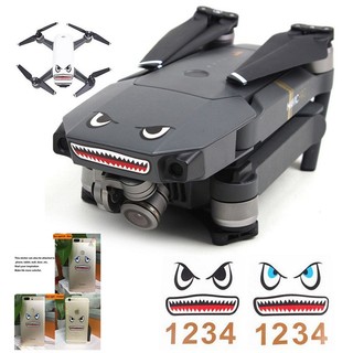 Set 2 miếng dán chống nước hình số cho dji mavic pro / air 2 / mavic air / mavic mini / spark