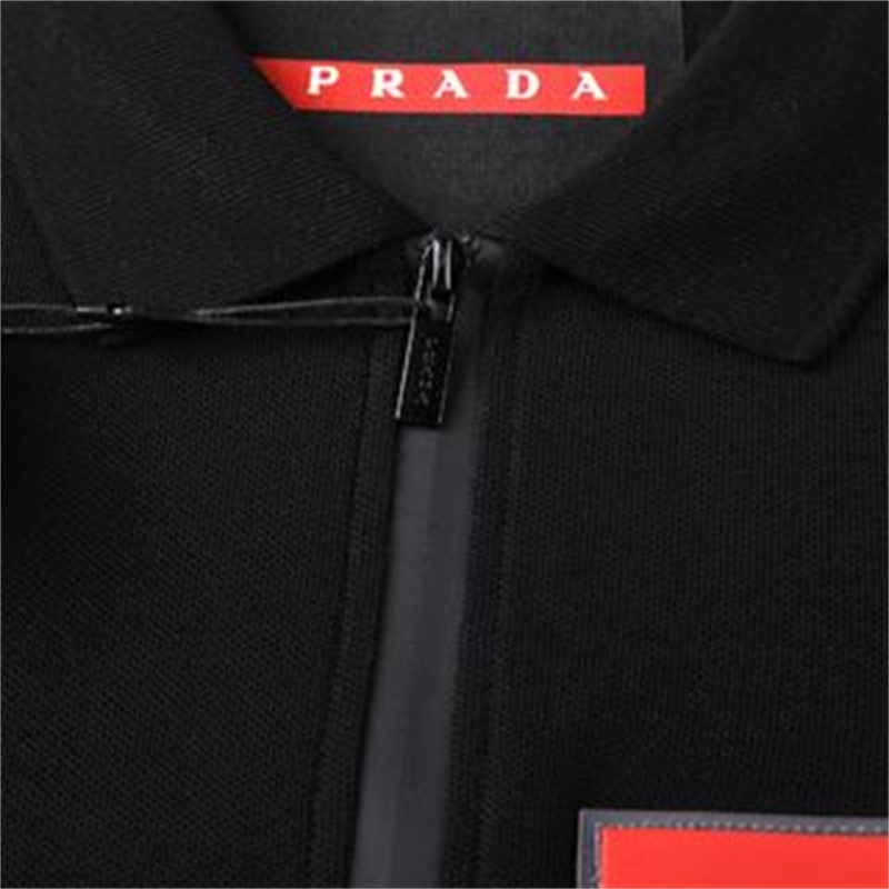 Pr88ad &amp; - Áo Thun Tay Ngắn Cổ Điển Bằng Silicon Có Khóa Kéo Thời Trang Mới Nhất UnisexBSDGSDFBHDGS