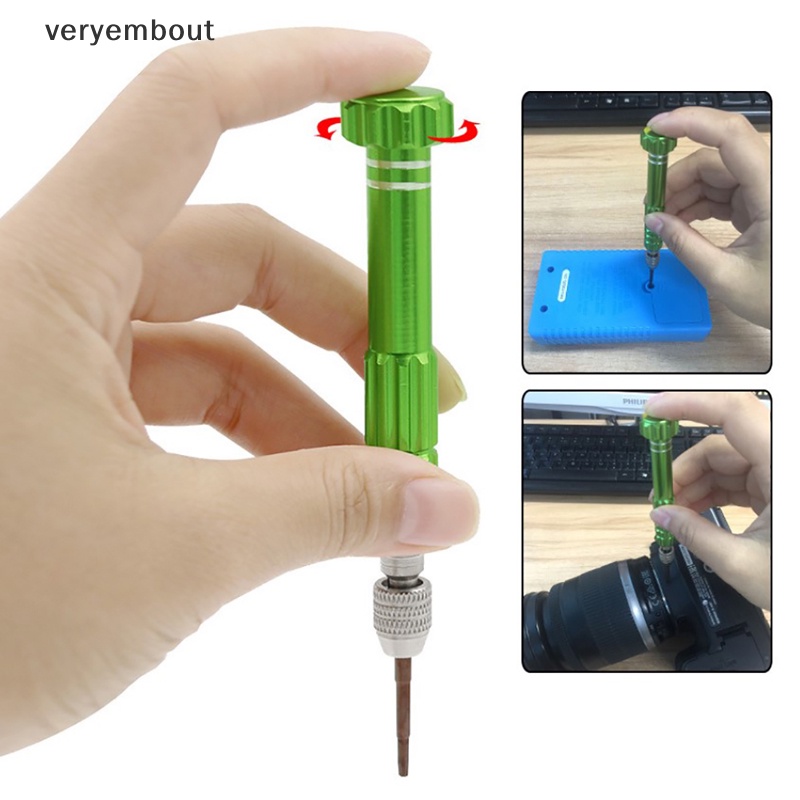 Bộ Tua Vít Sửa Chữa Đa Năng 5 Trong 1 Bằng Hợp Kim Nhôm Tiện Dụng