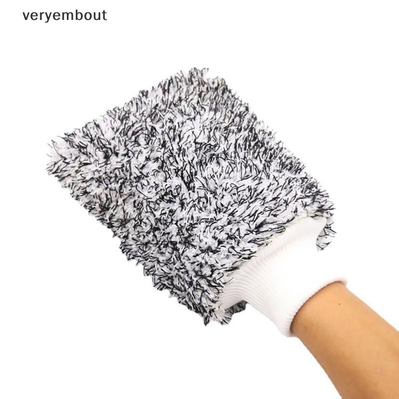 Găng Tay Rửa Xe Siêu Mềm Mại Bằng Sợi Microfiber