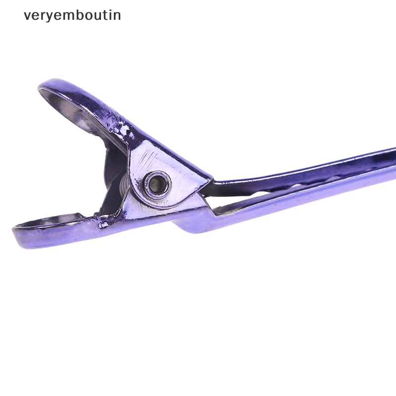 Set 6 Kẹp Mỏ Vịt Bằng Kim Loại Chuyên Dụng Cho Salon Làm Tóc