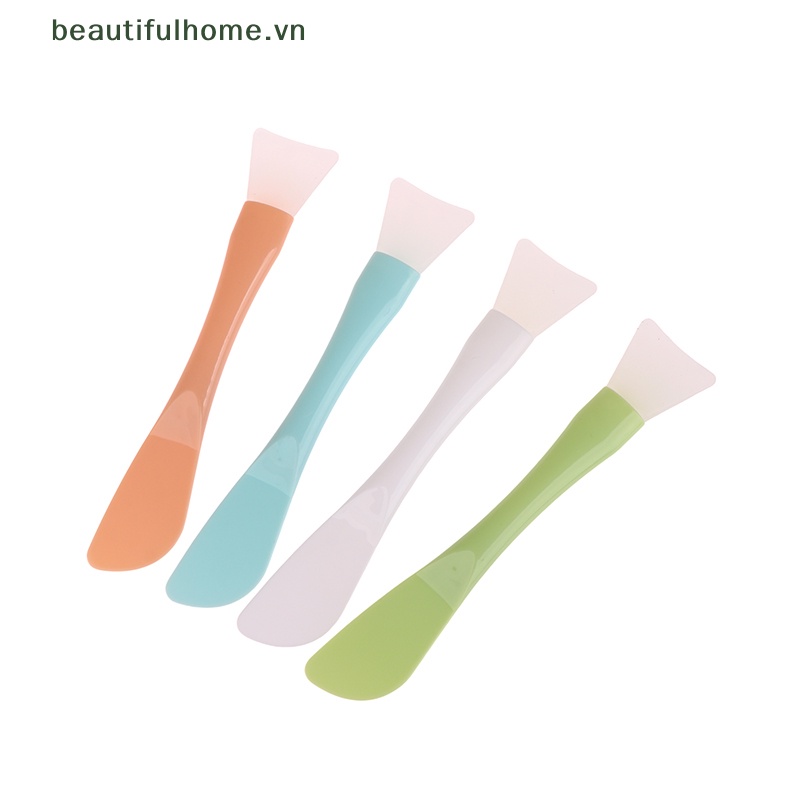 Cọ Đắp Mặt Nạ Đầu Silicon Mềm Tích Hợp Màng Bùn Hai Công Dụng