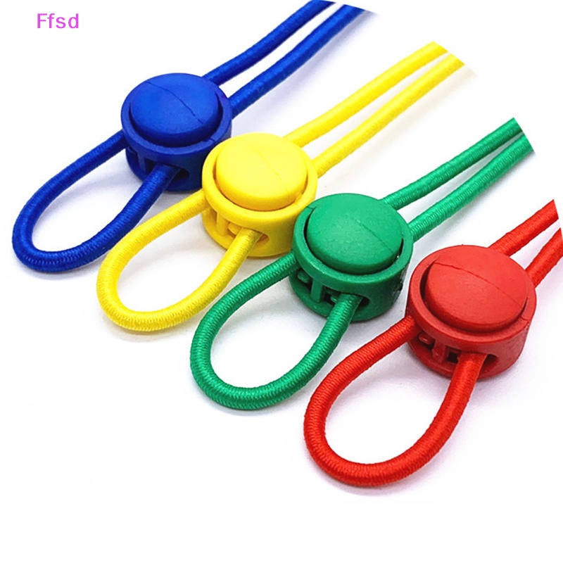 {Ffsd} Set 10 Nút Nhựa Hai Lỗ Kẹp Dây Giày / Túi Xách / Khóa Dây Paracord