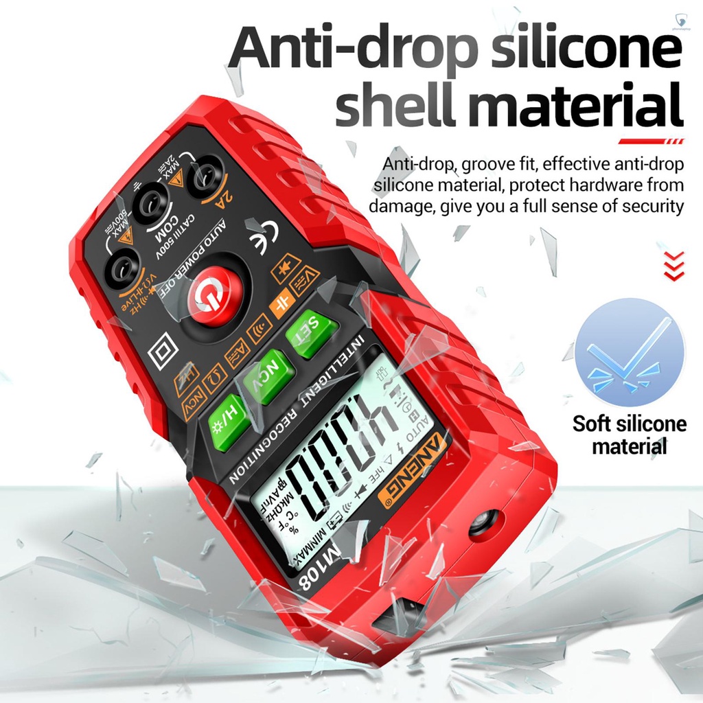 Đồng Hồ Vạn Năng Kỹ Thuật Số Thông Minh ANENG M108 Đếm 4000 NCV Cầm Tay Có Đèn Nền AC / DC