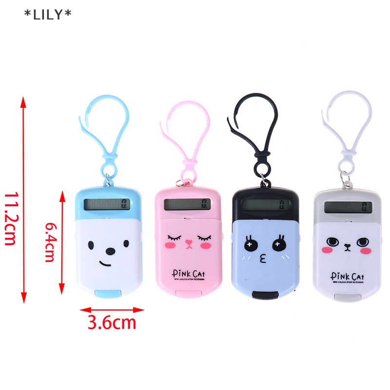 LILY Máy tính xách tay kích thước bỏ túi sáng tạo Keychain Máy tính văn phòng Nguồn cung cấp uuu