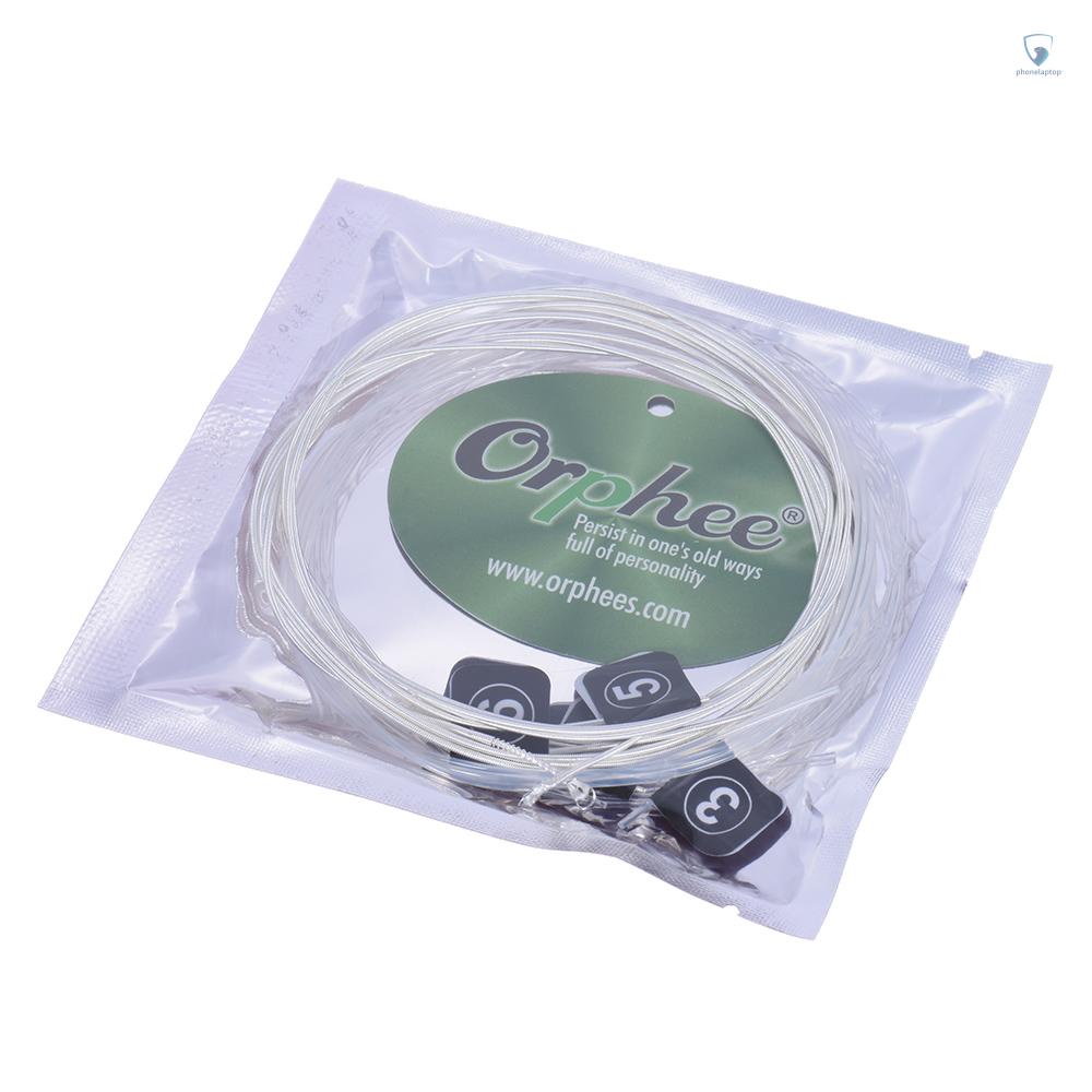 Set 6 Dây Đàn Guitar Orphee NX36 Nylon Lõi Bạc Thay Thế Toàn Diện (. 028-.043)