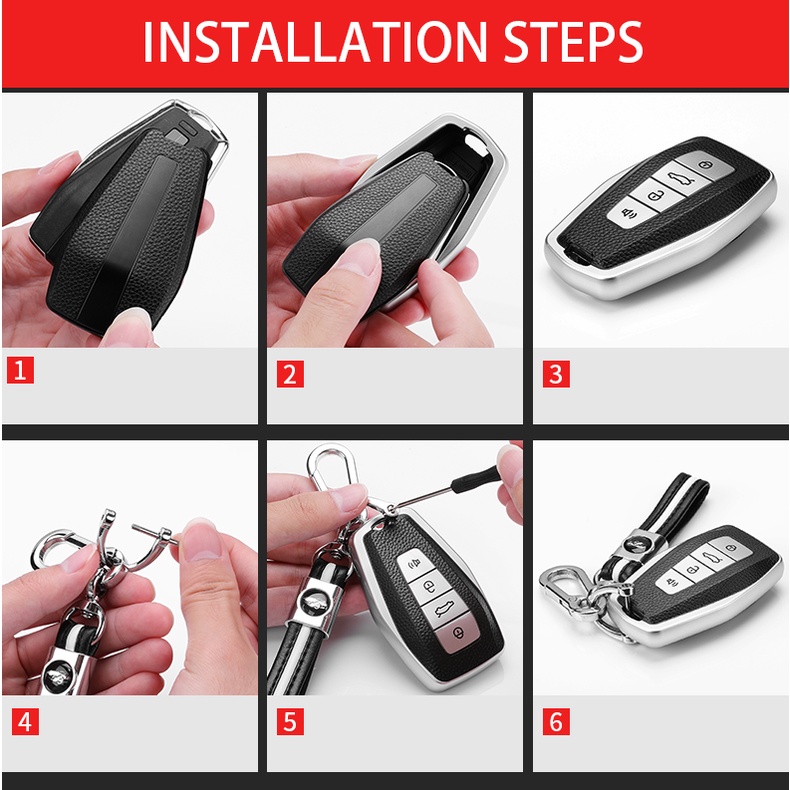 Bao Da TPU + Da Đựng Chìa Khóa Điều Khiển Từ Xa Cho Xe Hơi Geely Emgrand X7 EX7 Coolray 2019-2020