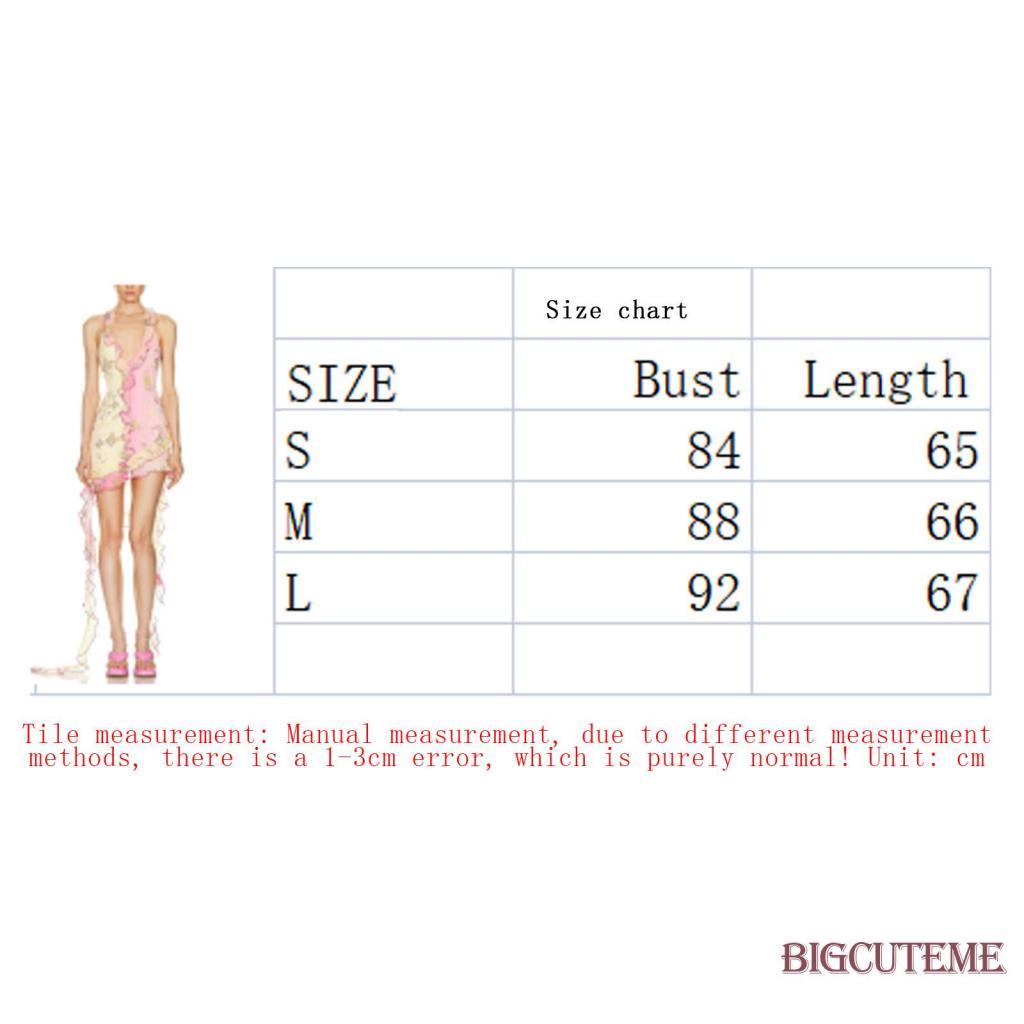 Đầm Sát Nách Cổ Chữ V In Họa Tiết Bướm Màu Sắc Tương Phản Thời Trang Cho Nữ