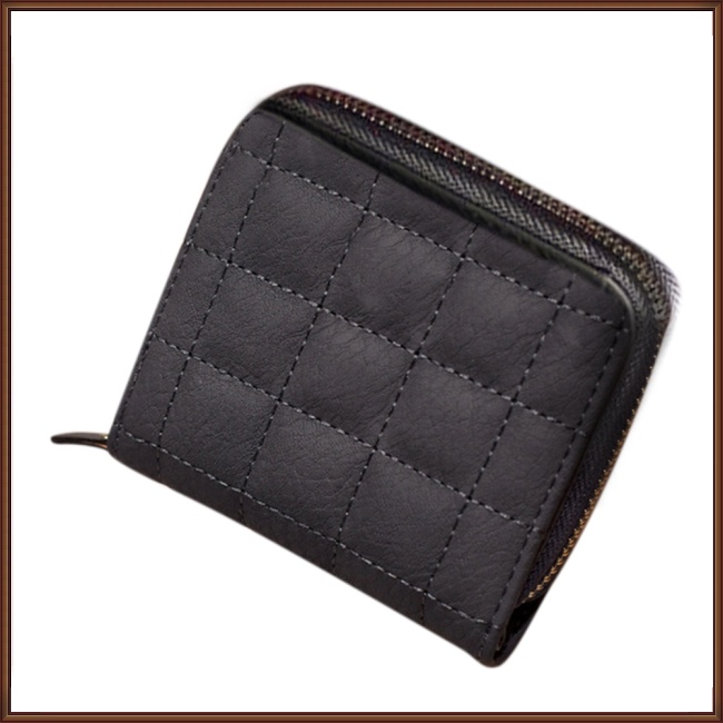 Jaz Ví Cầm Tay Mini Màu Trơn Có Khóa Kéo Cho Nữ