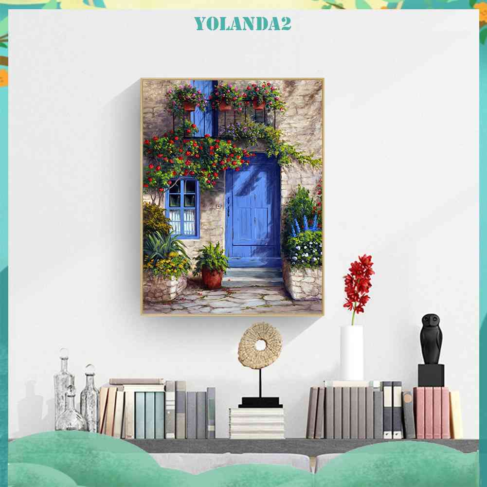 Tranh Đính Đá Kim Cương Toàn Bộ 5D DIY Hình Vẽ Vườn Hoa