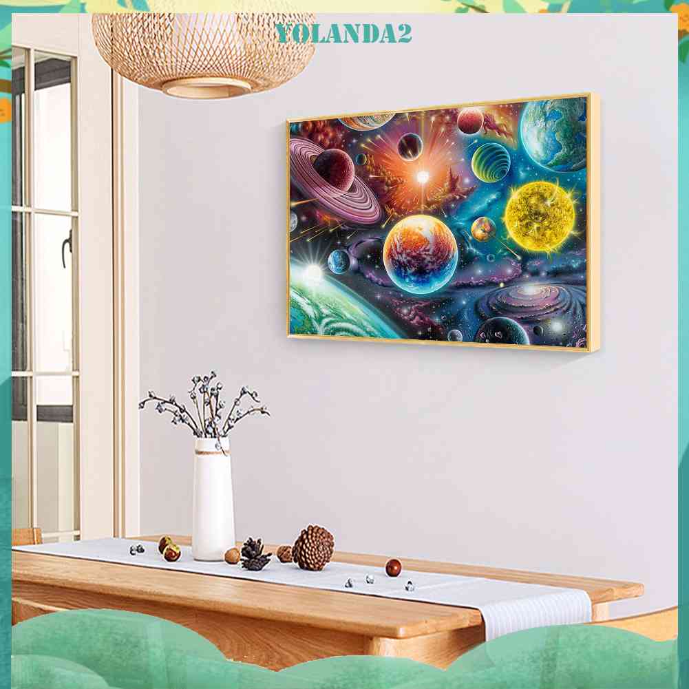 Bộ Tranh Đính Đá 5D Họa Tiết Bầu Trời Đầy Sao Độc Đáo DIY Dùng Trang Trí