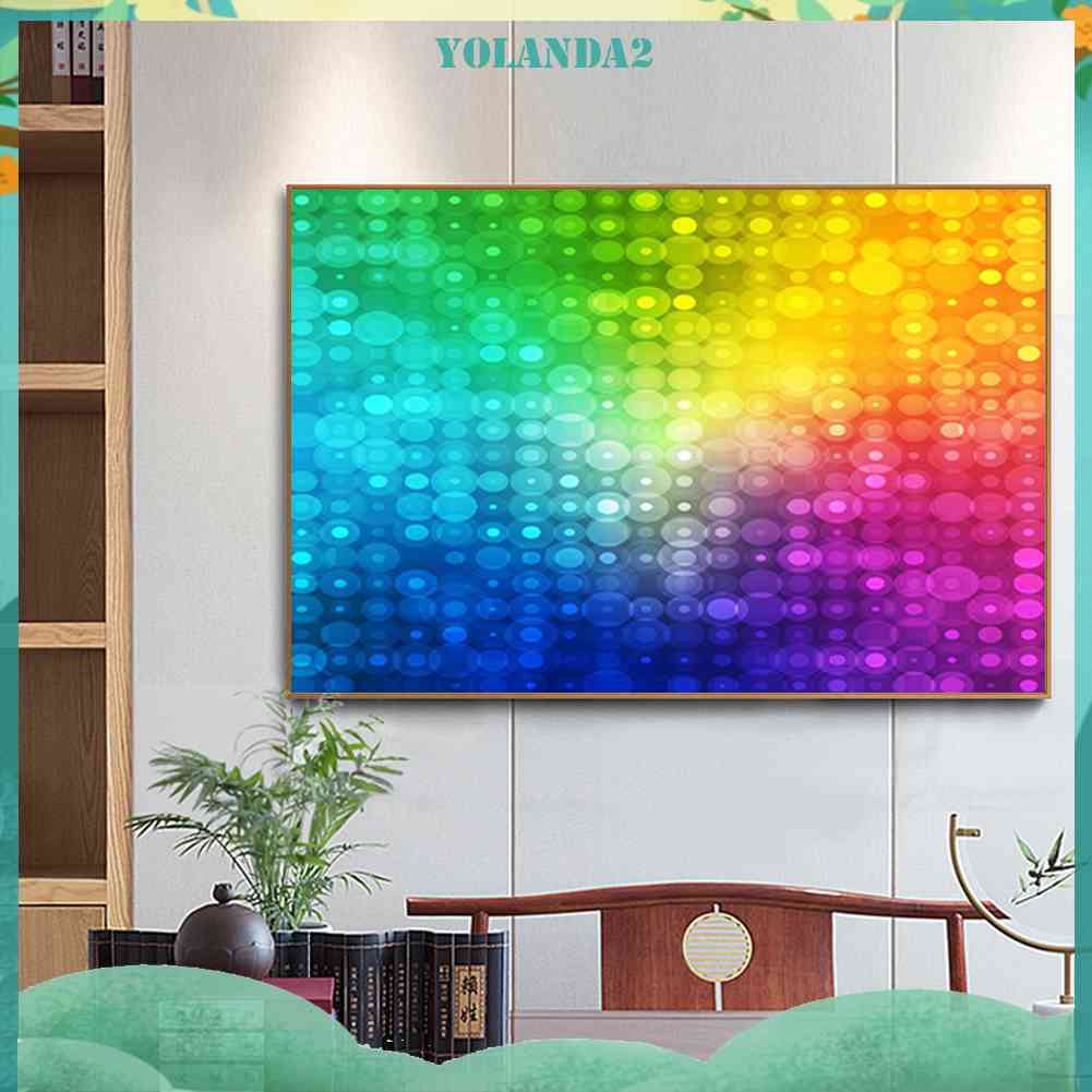 Bộ Tranh Đính Đá Họa Tiết Cầu Vồng Độc Đáo Diy Dùng Trang Trí Nhà Cửa