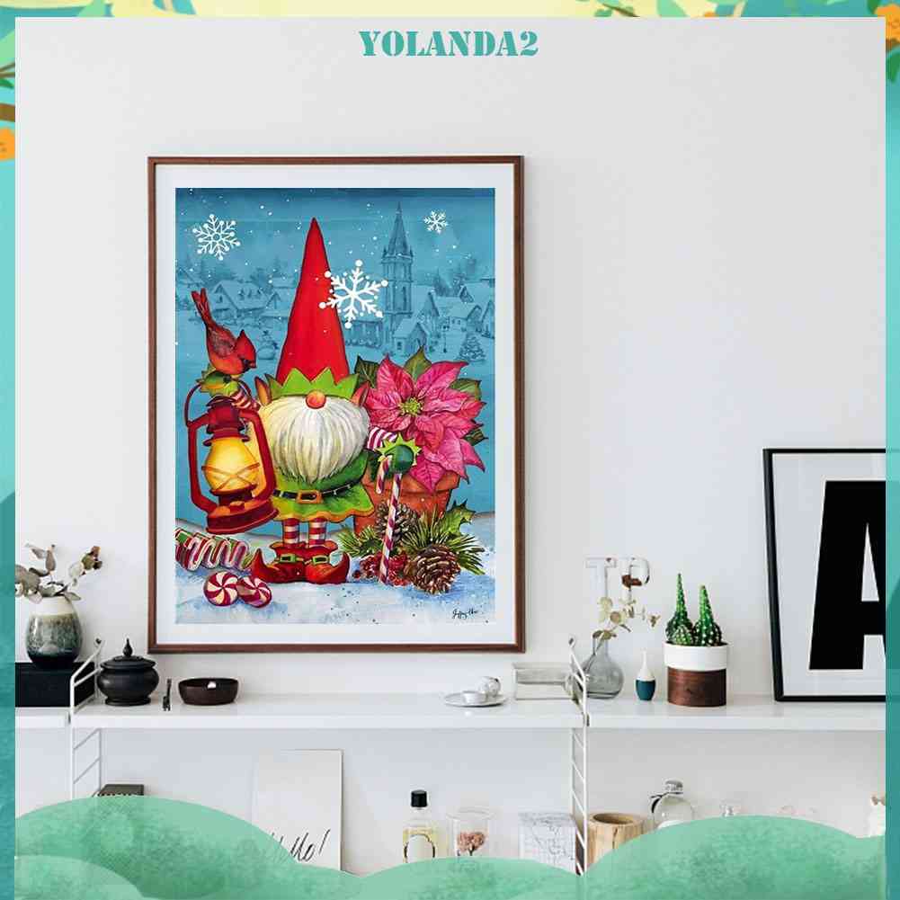 Bộ Tranh Đính Đá Họa Tiết Hoạt Hình Goblin Giáng Sinh Độc Đáo Trang Trí Nhà Cửa