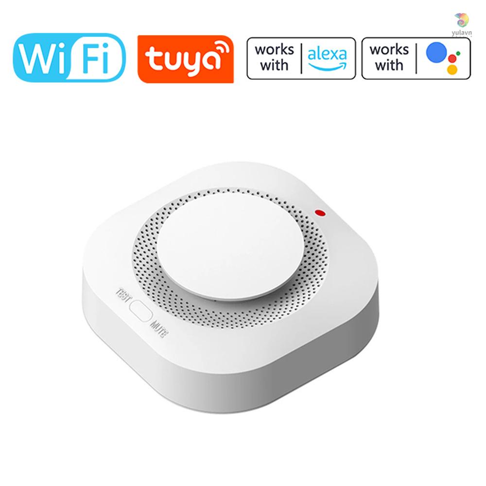 (yala) Thiết Bị Báo Khói Thông Minh Kết Nối WiFi Cảm Biến Thông Minh Tương Thích Với Ứng Dụng Điện Thoại Di Động Cho Nhà Bếp Phòng Ngủ Văn Phòng