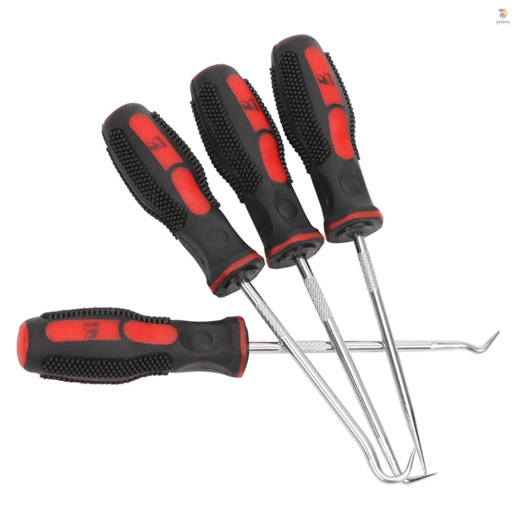 Set 4 Móc Chữ O Bằng Cao Su Kim Loại Chuyên Dụng Tháo Gỡ Ốc Vít Xe Hơi