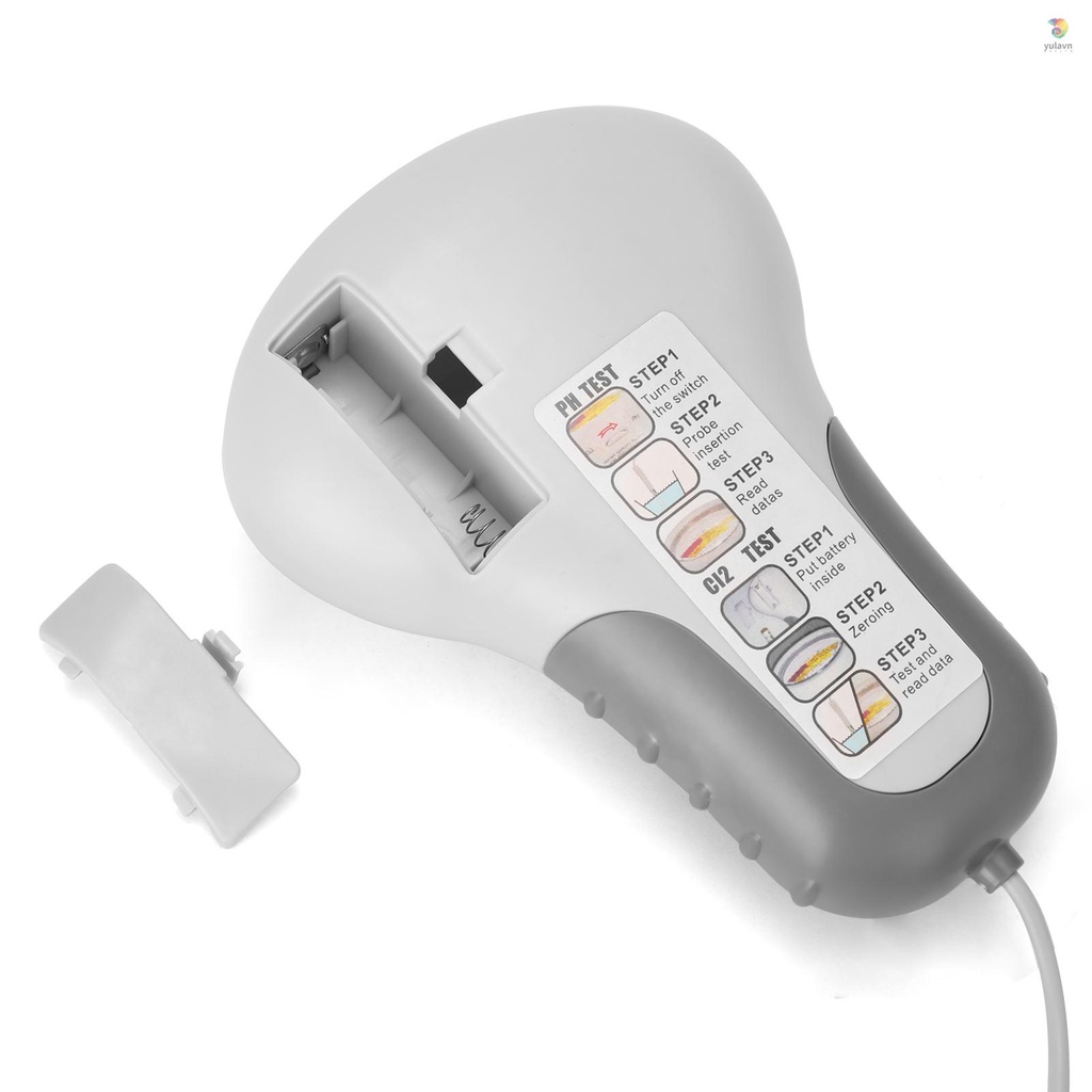 Thiết Bị Kiểm Tra Chất Lượng Nước PH Chlorine CL2 Cho Bể Cá 2 Trong 1