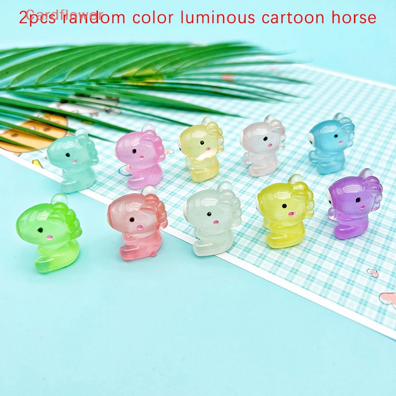 2 Tượng Ngựa Phát Sáng Trong Suốt Trang Trí Mới