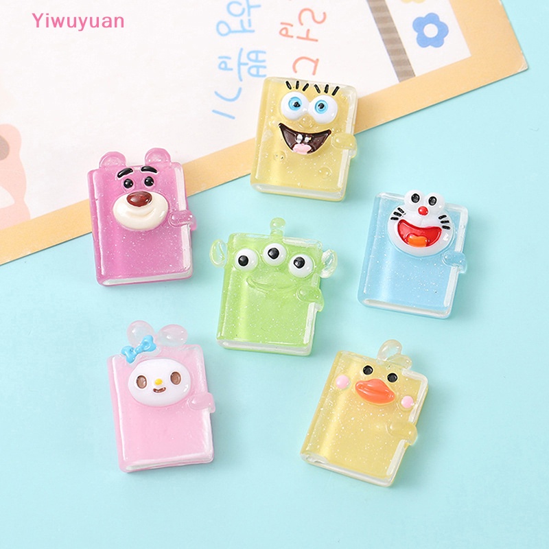 Bộ 5 Bông Tai Nhựa Trong Suốt Hình Nhân Vật Hoạt Hình DIY Mới