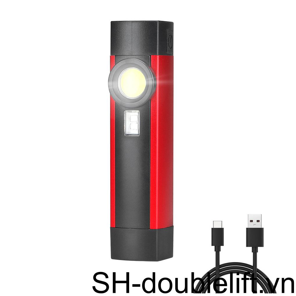 Đèn Pin Bóng LED UV Sạc USB An Toàn Có Móc Treo Cho Balo Du Lịch Ngoài Trời