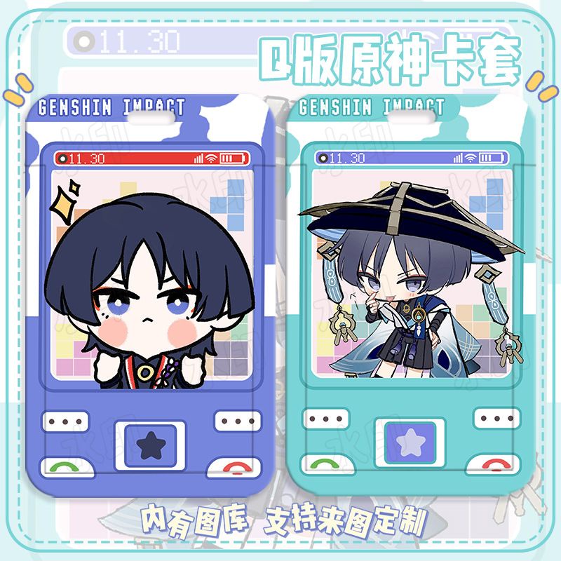 Ốp Điện Thoại Họa Tiết Hoạt Hình Anime Genshin Va Chạm Ganyu / Scaramouche / Xiao DIY Cho Học Sinh