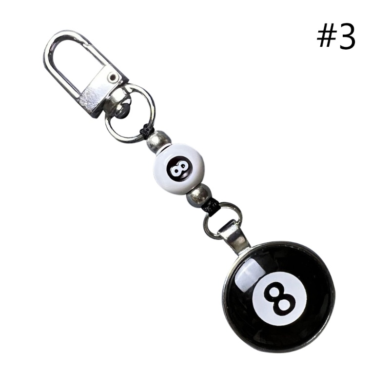 Móc Khóa Hình Số 8 Mặt Cười Dễ Thương Dùng Trang Trí Ba Lô / Túi Xách