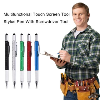 6 In 1 Multifunctional Touch Screen Tool Stylus Pen With Screwdriver Tool