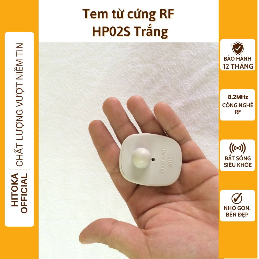 Chíp gắn quần áo, chíp từ tem từ an ninh chống trộm loại to bắt sóng khỏe đã bao gồm đinh HP02 (1000 cái / thùng)