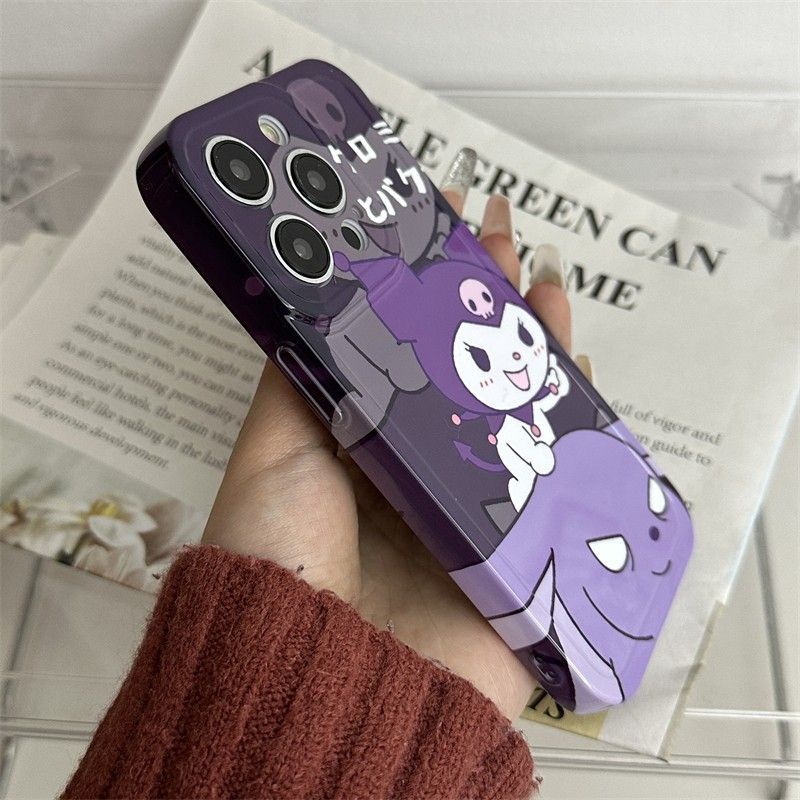 Ốp Điện Thoại Cứng Siêu Mỏng Họa Tiết Kuromi Hoạt Hình Cho Apple / 8p1114pro iPhone13 7max 3LXO