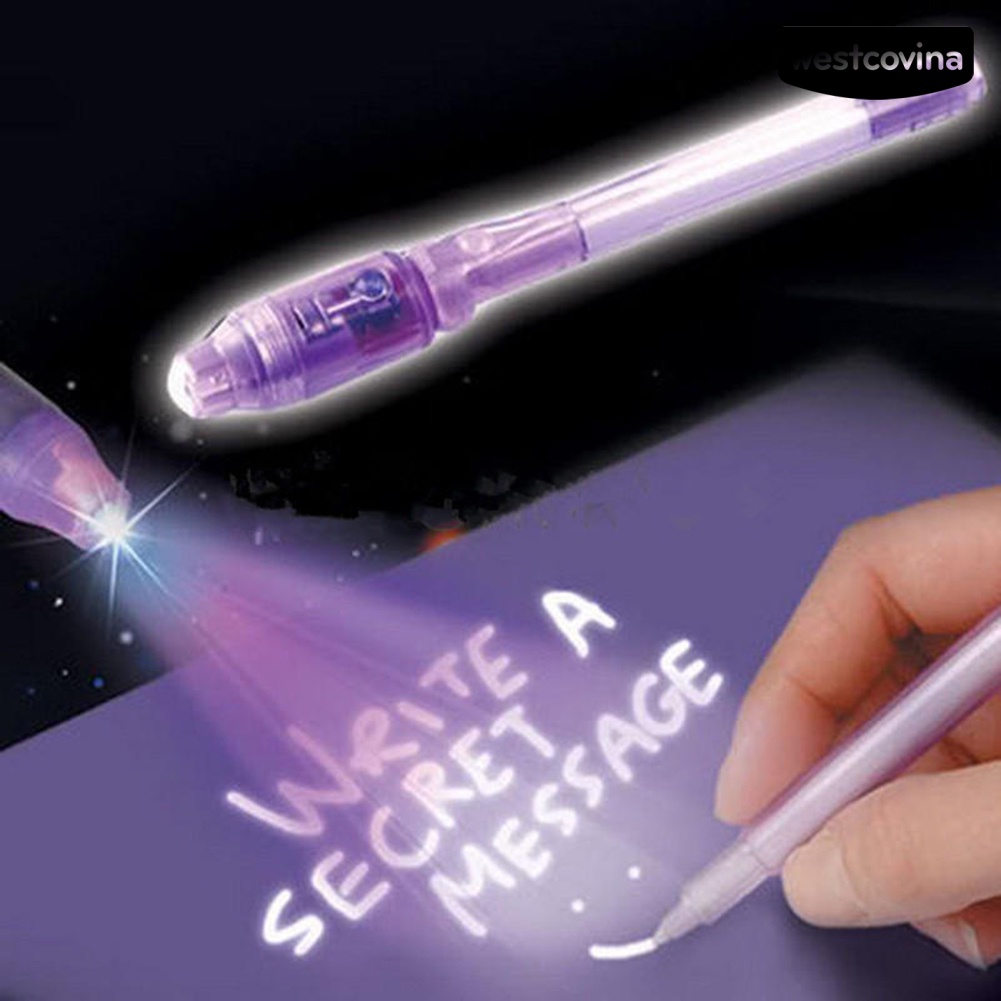 [COD]♪Bút Mực Vô Hình Tích Hợp Đèn UV Cho Học Sinh