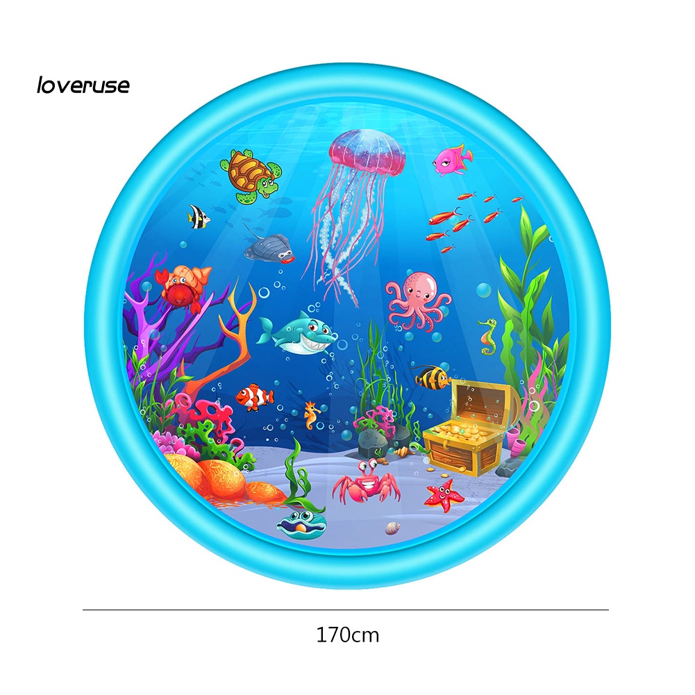 Đệm Bơm Hơi Phun Nước Hình Động Vật Biển Mùa Hè Cho Trẻ Em