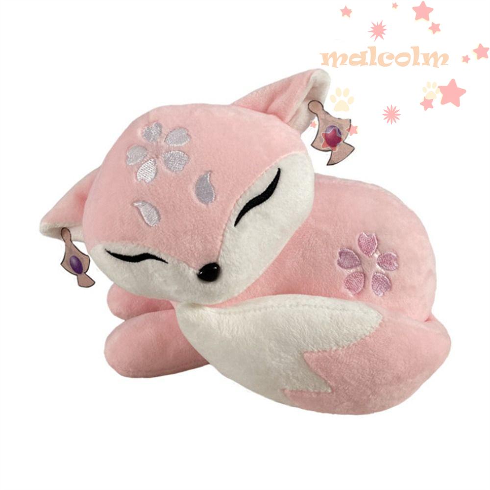 Thú Nhồi Bông Mềm Mại Hình Nhân Vật Anime Malcom Genshin Va Chạm Màu Hồng Đáng Yêu